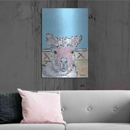 Luxe Metal Art 'Baa Baa' by Roey Ebert, Metal Wall Art,24x36