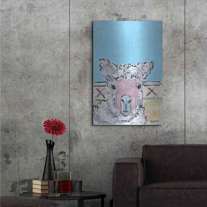 Luxe Metal Art 'Baa Baa' by Roey Ebert, Metal Wall Art,24x36