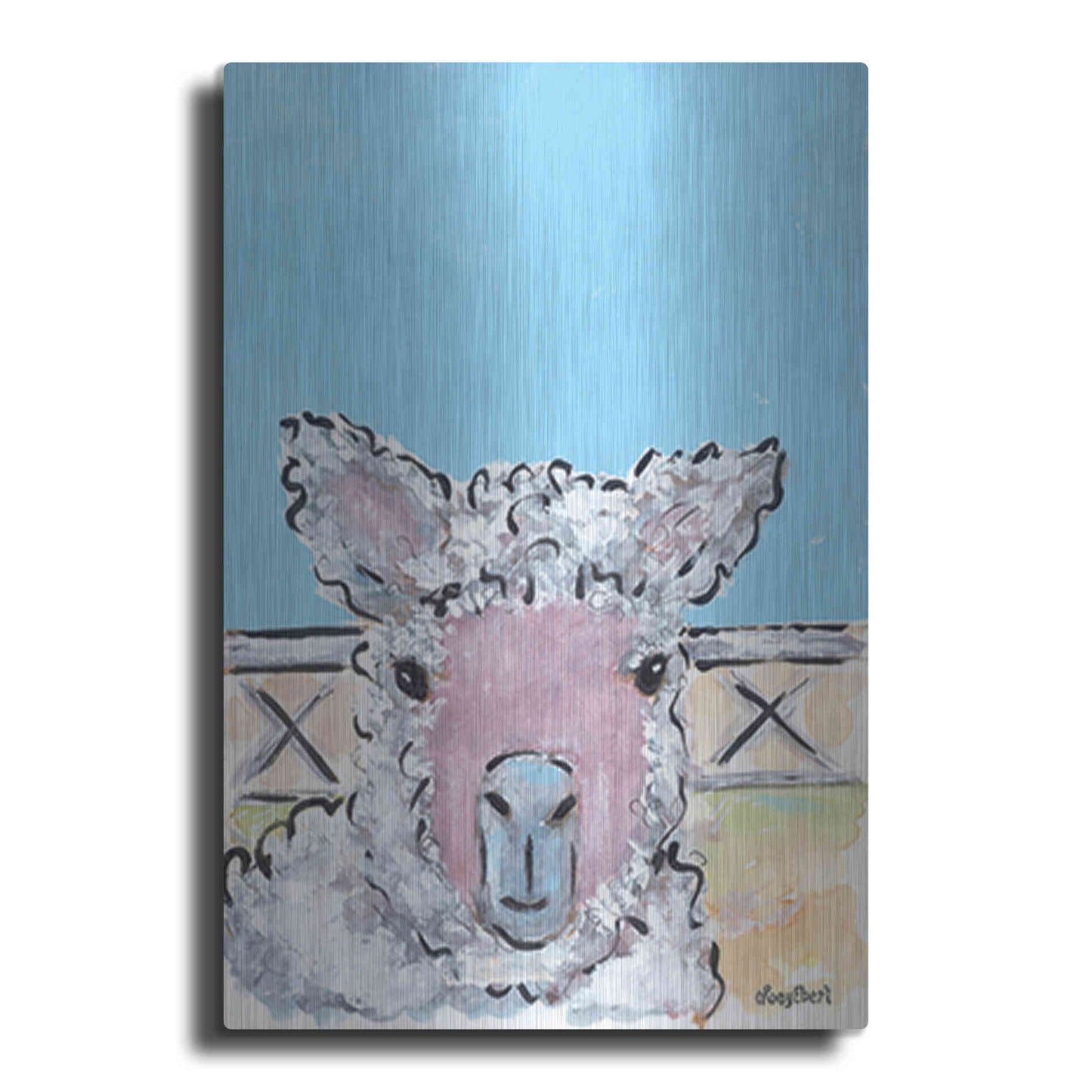 Luxe Metal Art 'Baa Baa' by Roey Ebert, Metal Wall Art