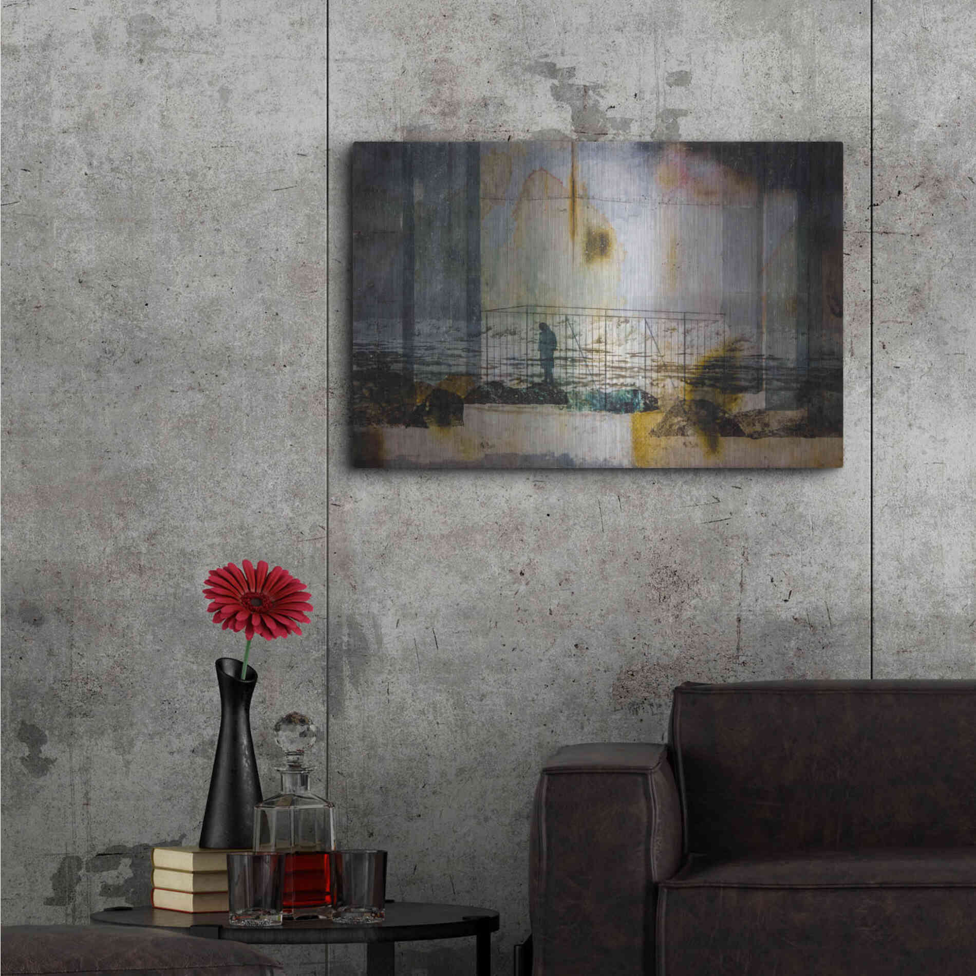 Luxe Metal Art 'Captured' by DB Waterman, Metal Wall Art,36x24