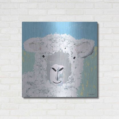 Luxe Metal Art 'Baa' by Roey Ebert, Metal Wall Art,36x36