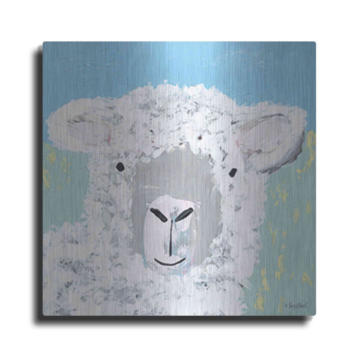 Luxe Metal Art 'Baa' by Roey Ebert, Metal Wall Art