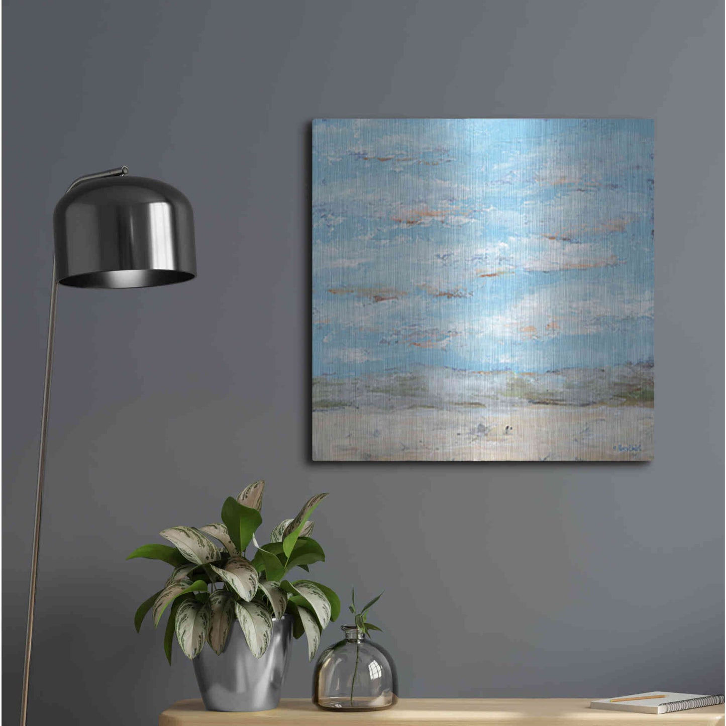 Luxe Metal Art 'Look Up, Part 1' by Roey Ebert, Metal Wall Art,24x24