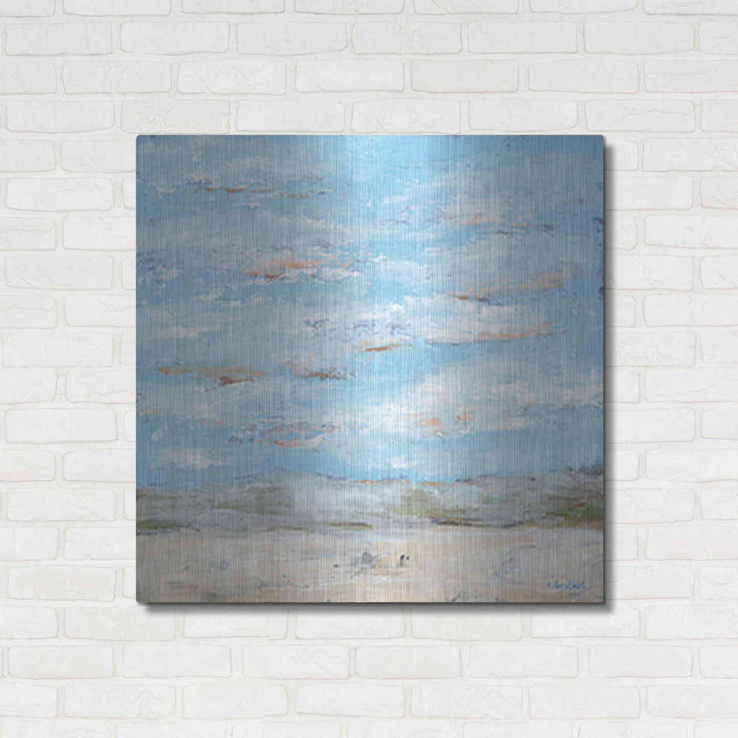 Luxe Metal Art 'Look Up, Part 1' by Roey Ebert, Metal Wall Art,36x36