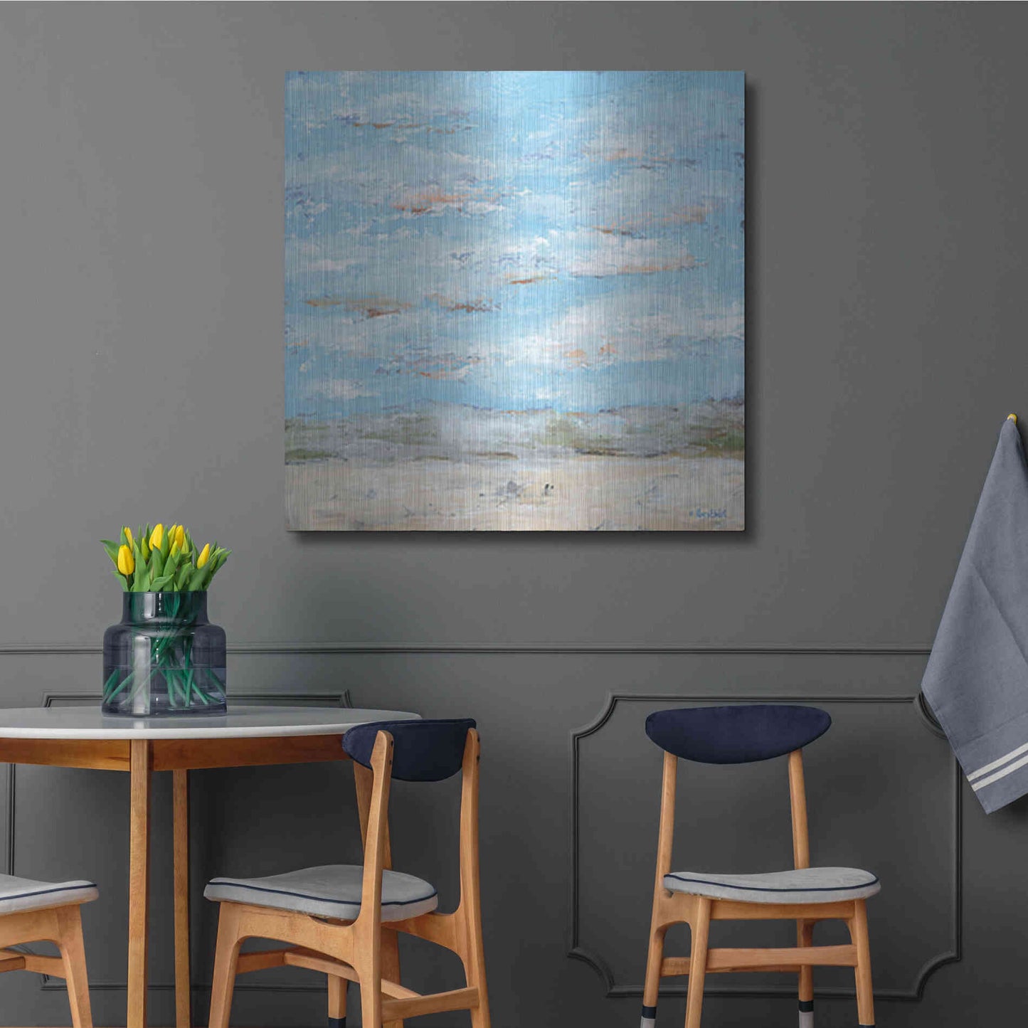 Luxe Metal Art 'Look Up, Part 1' by Roey Ebert, Metal Wall Art,36x36