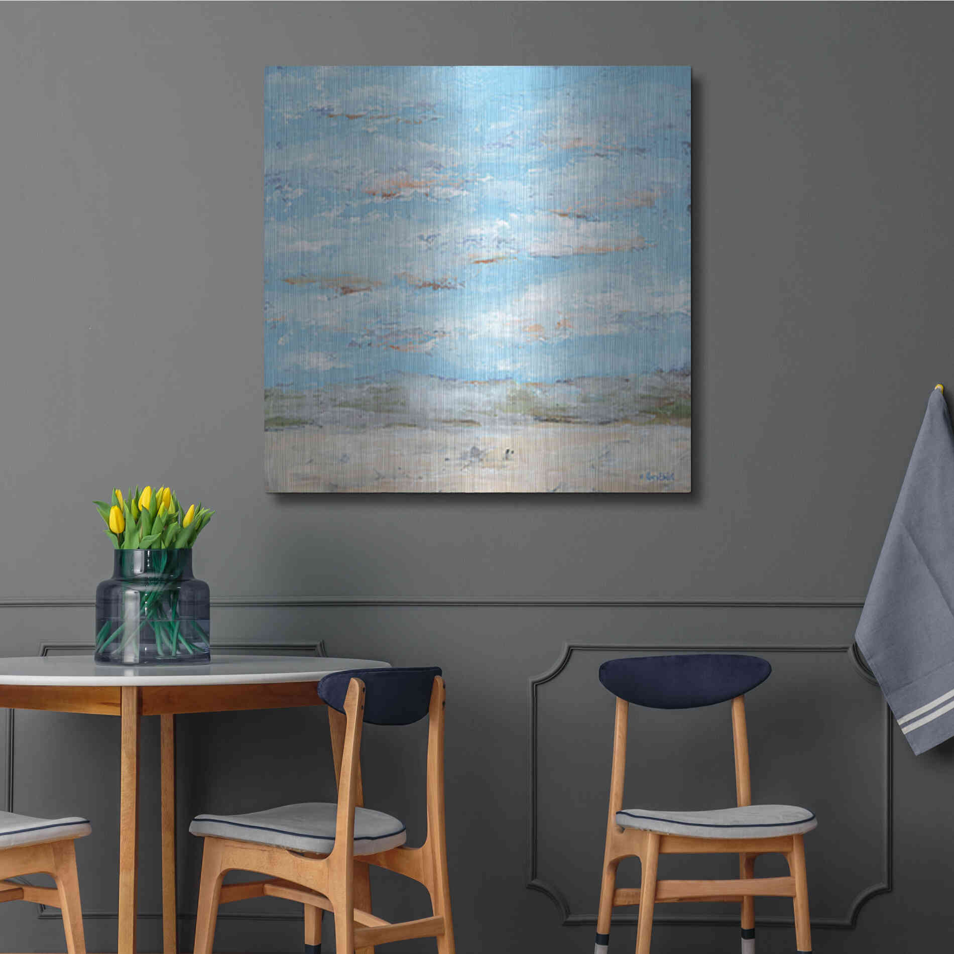 Luxe Metal Art 'Look Up, Part 1' by Roey Ebert, Metal Wall Art,36x36