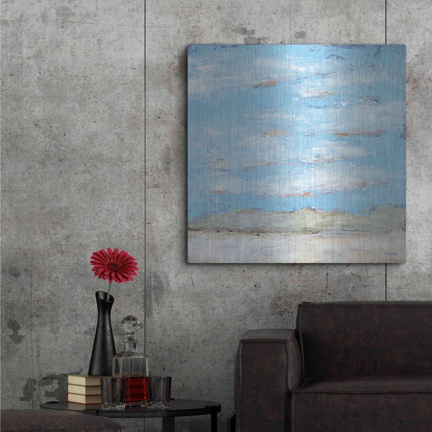 Luxe Metal Art 'Look Up, Part 2' by Roey Ebert, Metal Wall Art,36x36