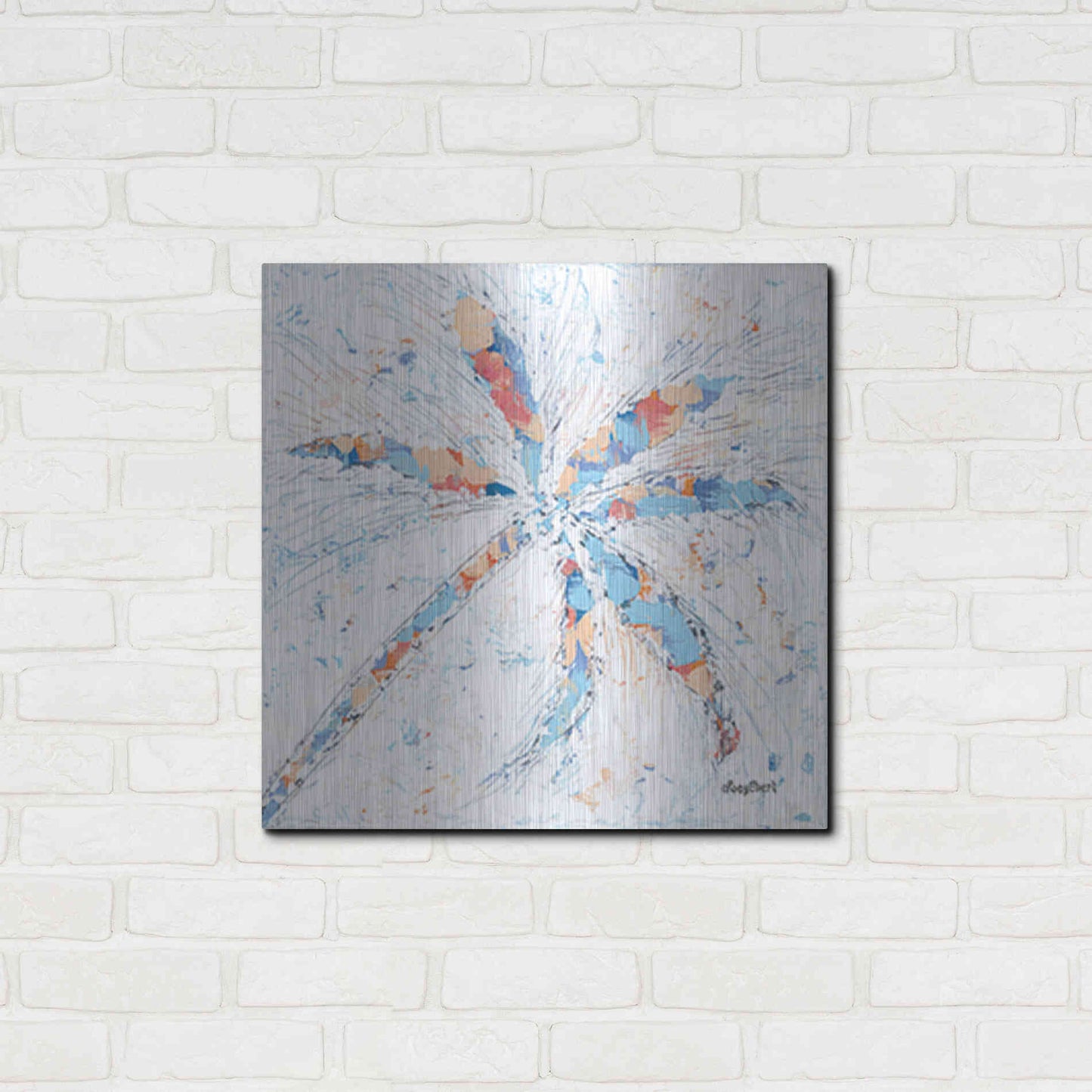 Luxe Metal Art 'Palm Tree I' by Roey Ebert, Metal Wall Art,24x24