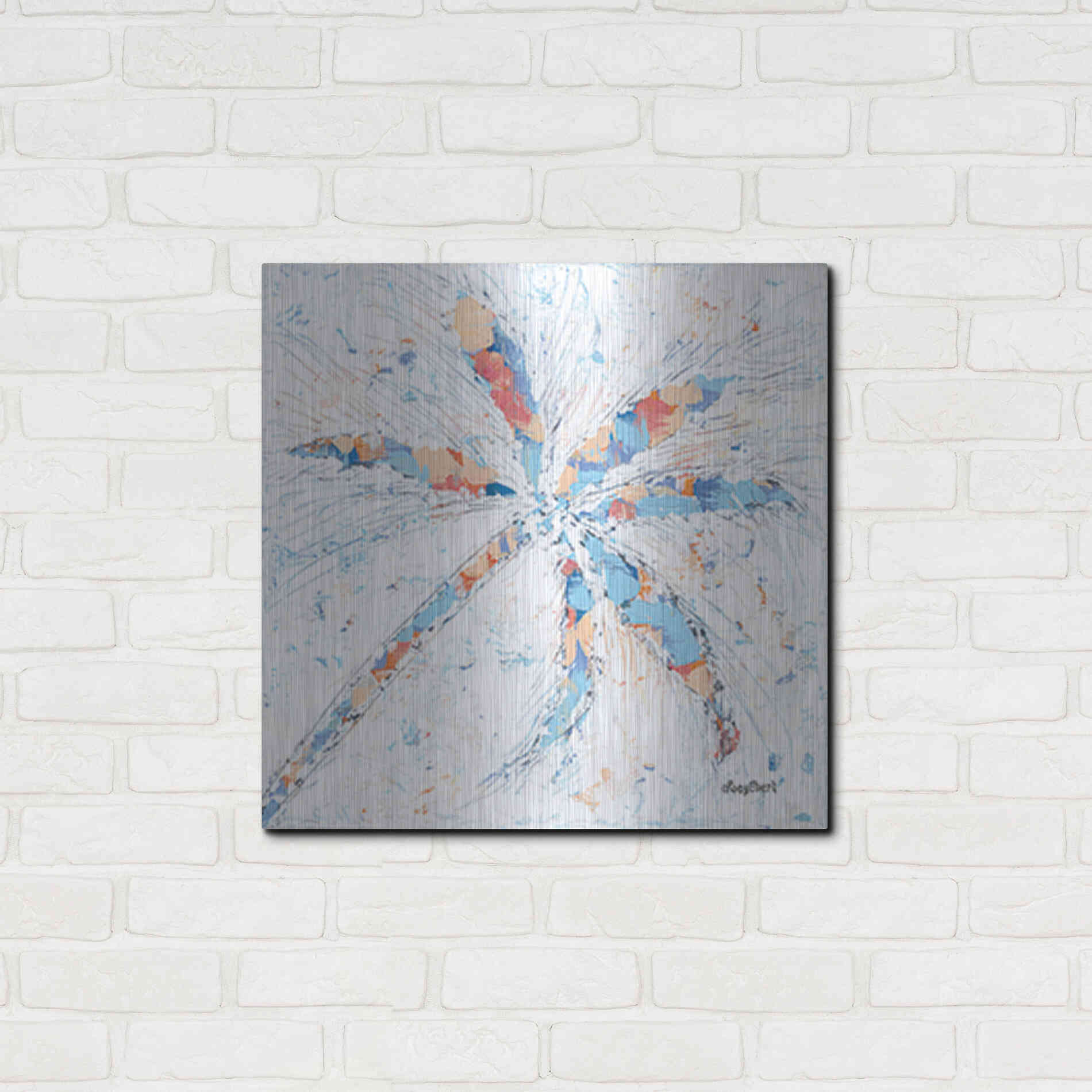 Luxe Metal Art 'Palm Tree I' by Roey Ebert, Metal Wall Art,24x24