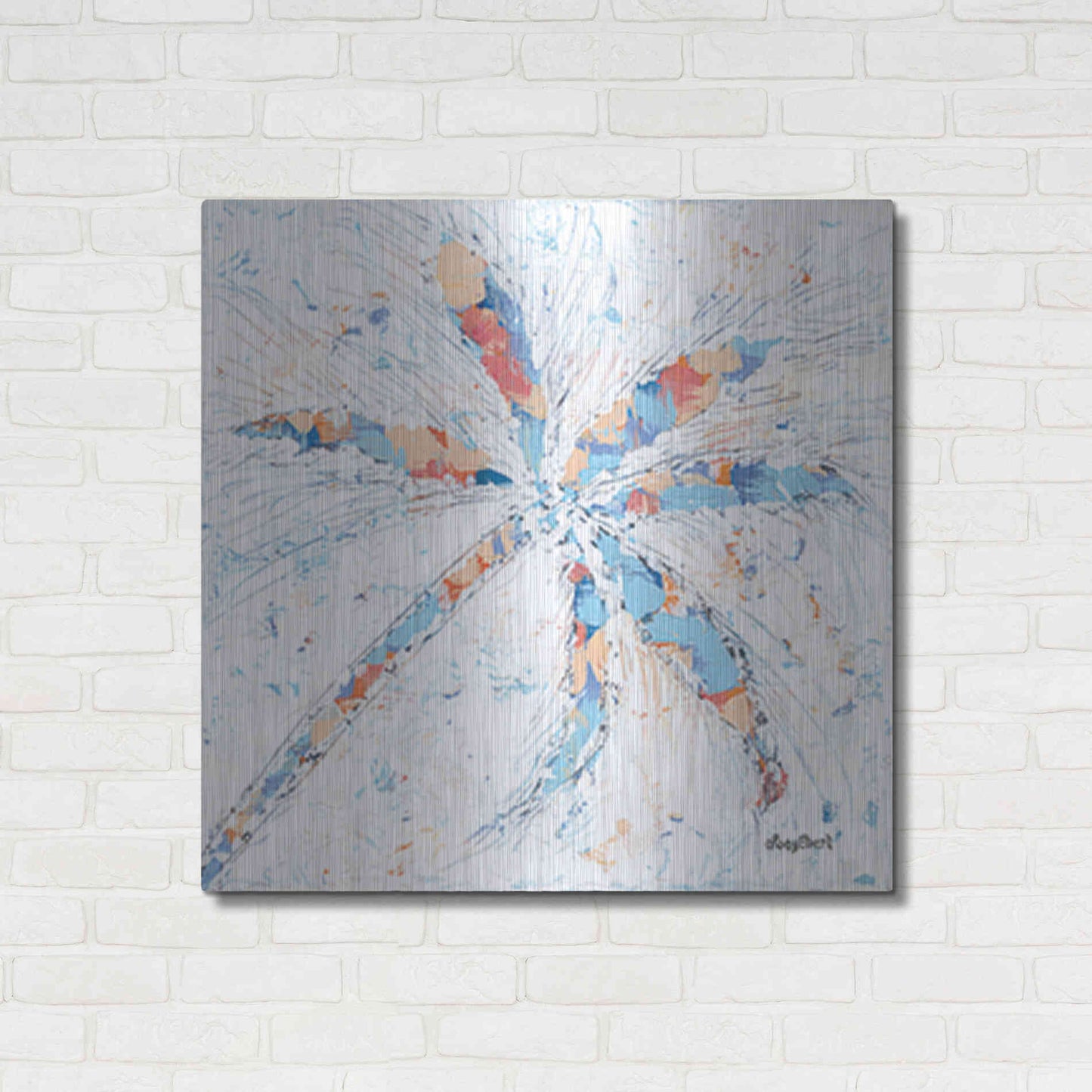 Luxe Metal Art 'Palm Tree I' by Roey Ebert, Metal Wall Art,36x36