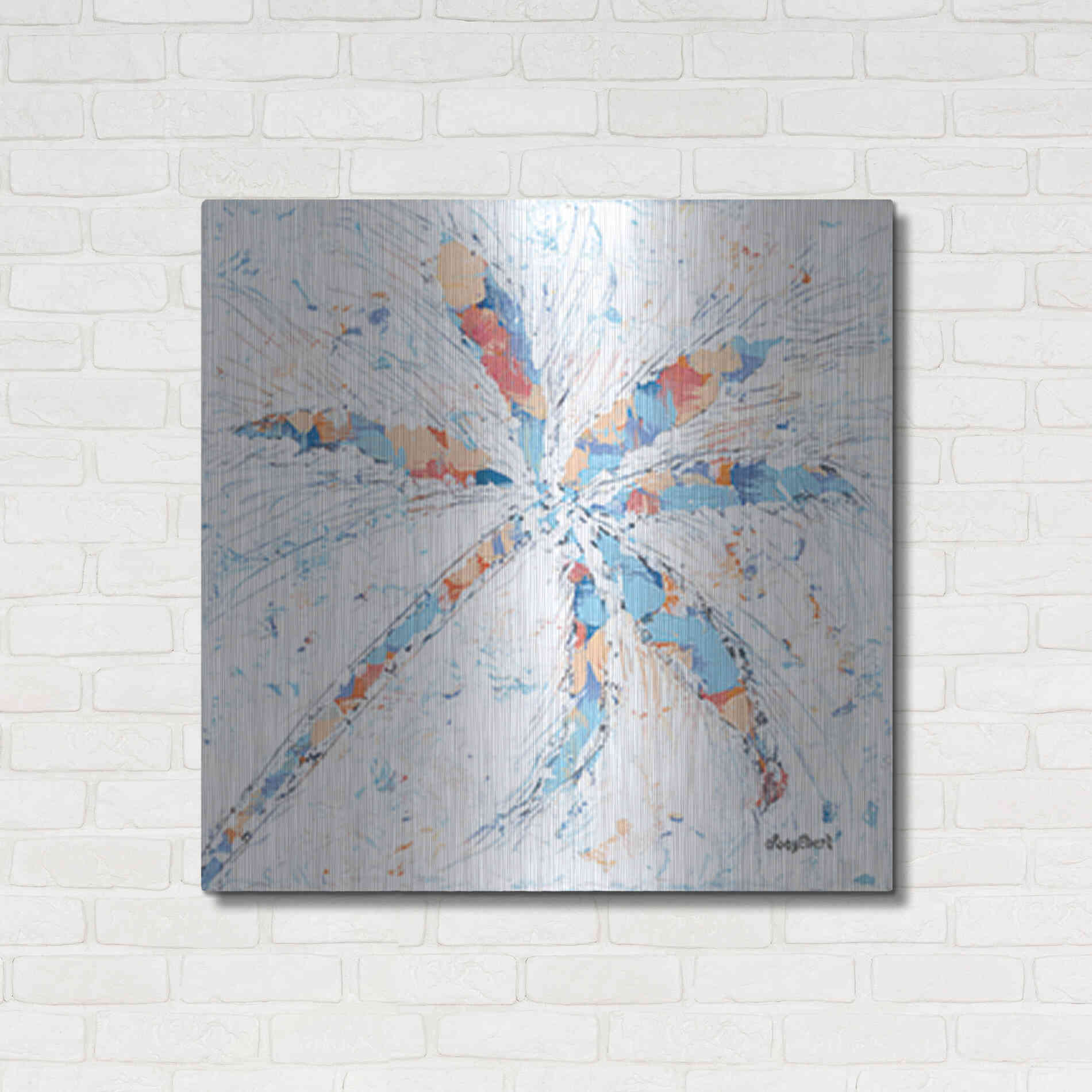 Luxe Metal Art 'Palm Tree I' by Roey Ebert, Metal Wall Art,36x36