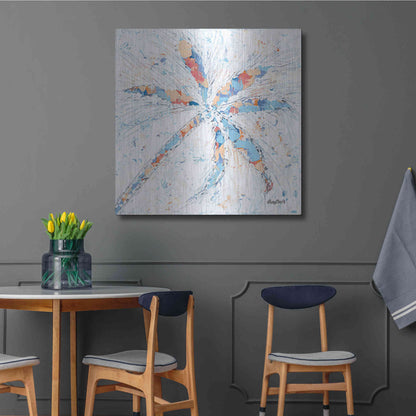 Luxe Metal Art 'Palm Tree I' by Roey Ebert, Metal Wall Art,36x36