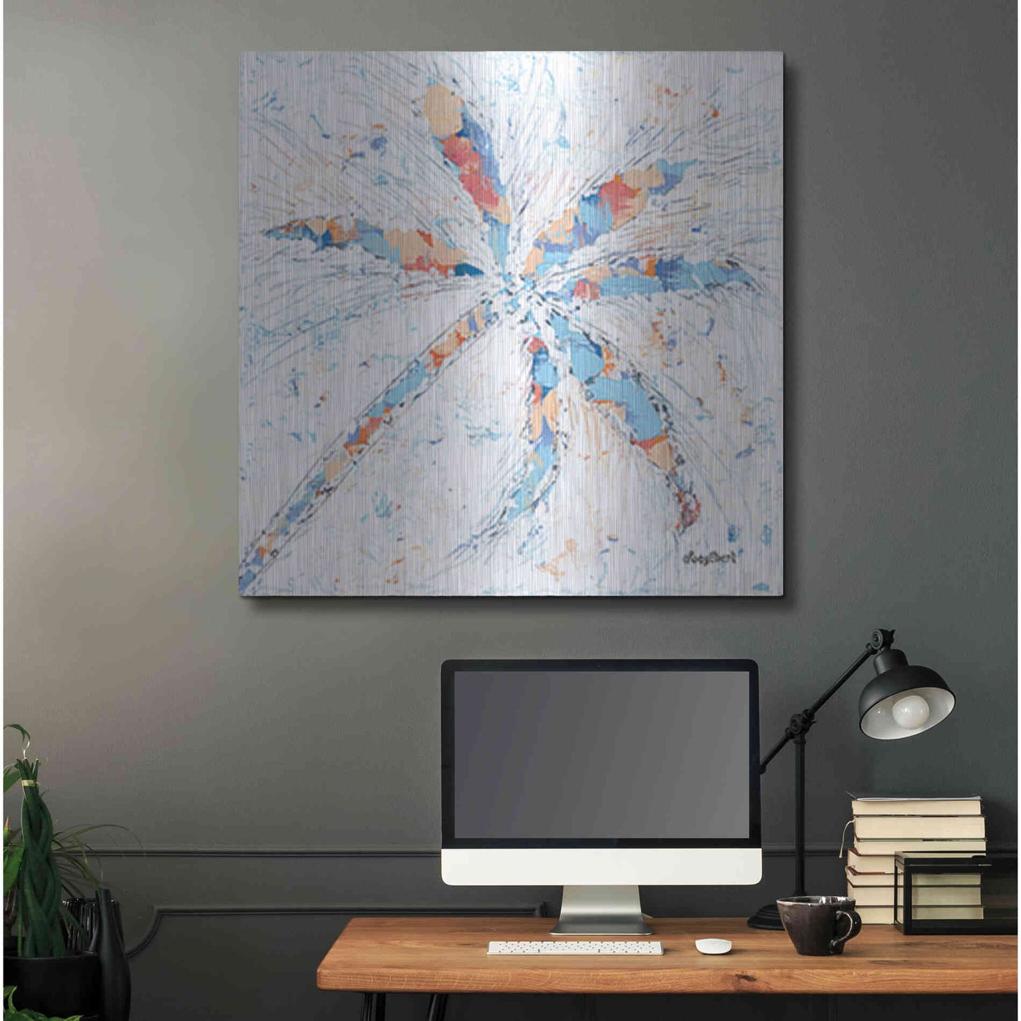 Luxe Metal Art 'Palm Tree I' by Roey Ebert, Metal Wall Art,36x36