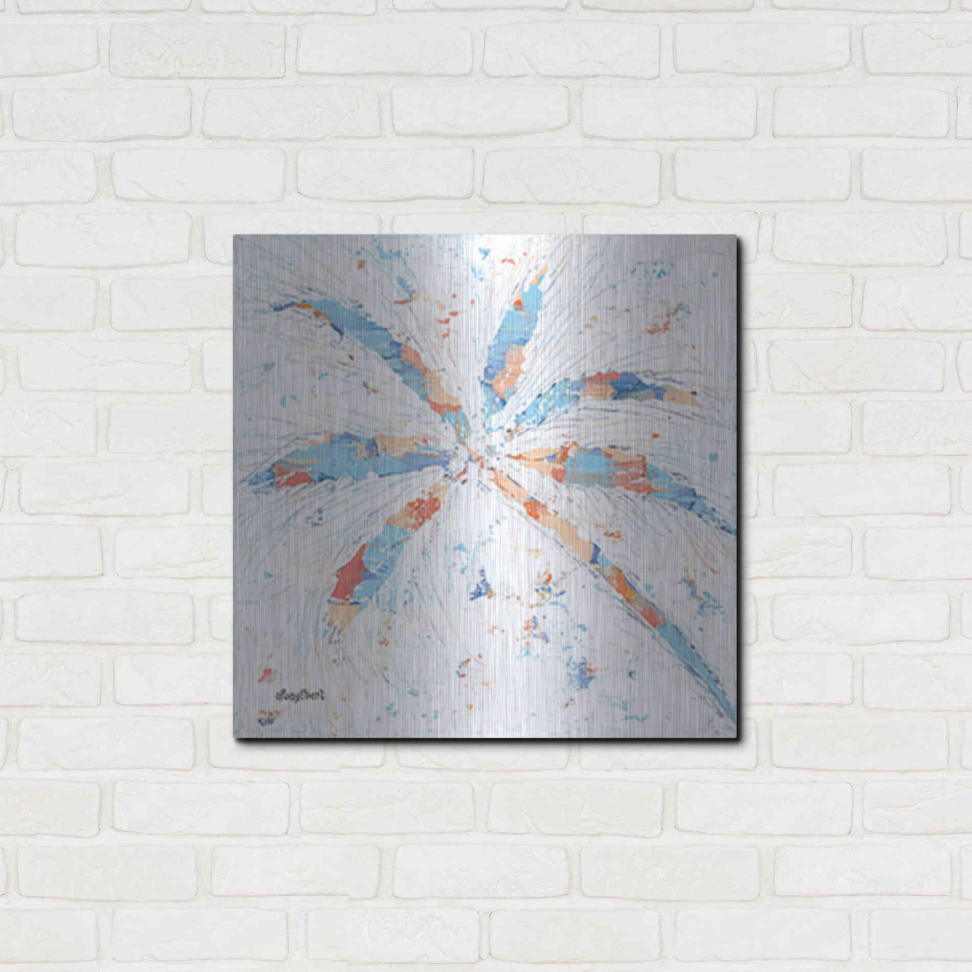 Luxe Metal Art 'Palm Tree II' by Roey Ebert, Metal Wall Art,24x24