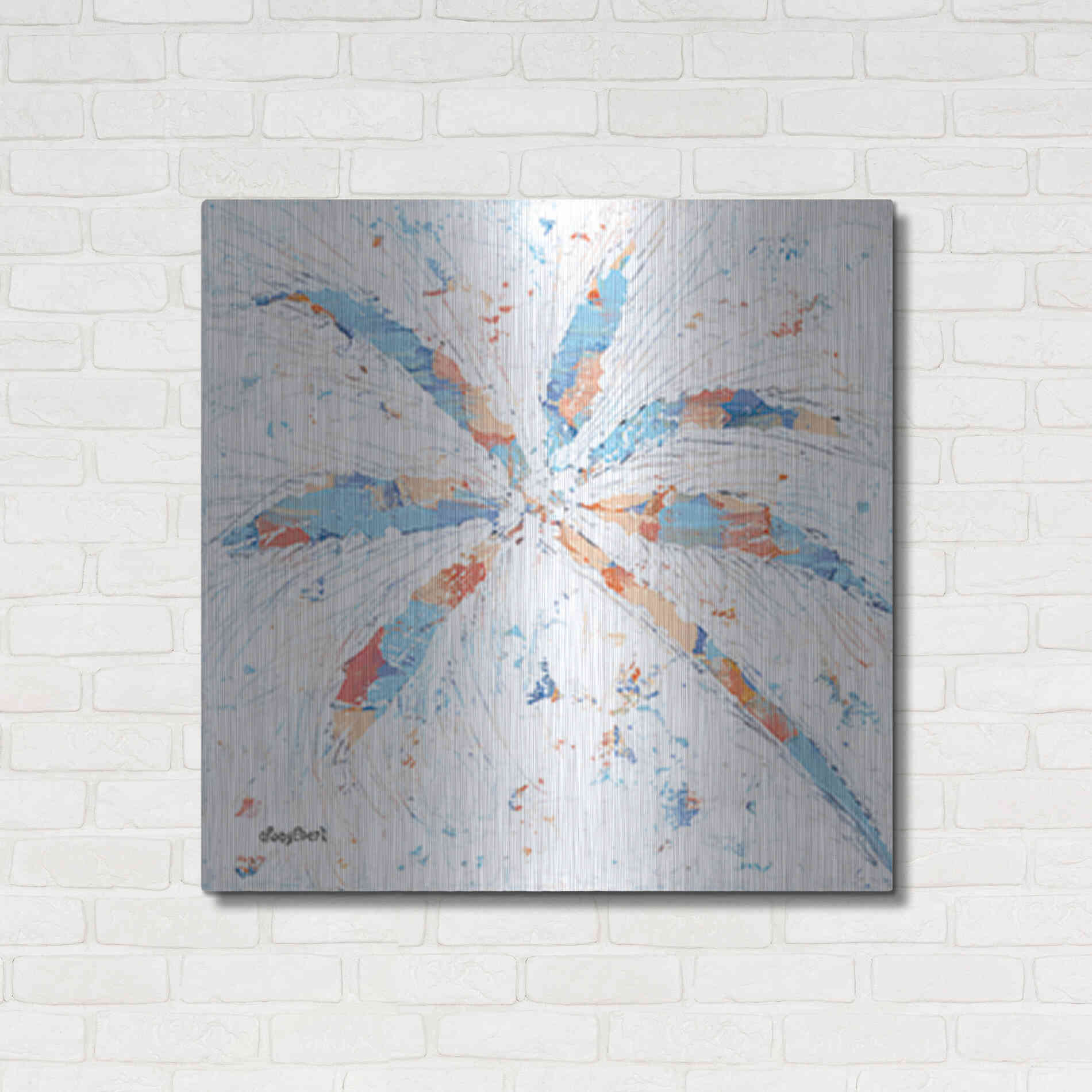 Luxe Metal Art 'Palm Tree II' by Roey Ebert, Metal Wall Art,36x36