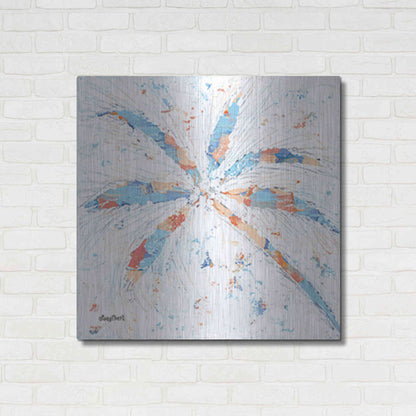 Luxe Metal Art 'Palm Tree II' by Roey Ebert, Metal Wall Art,36x36