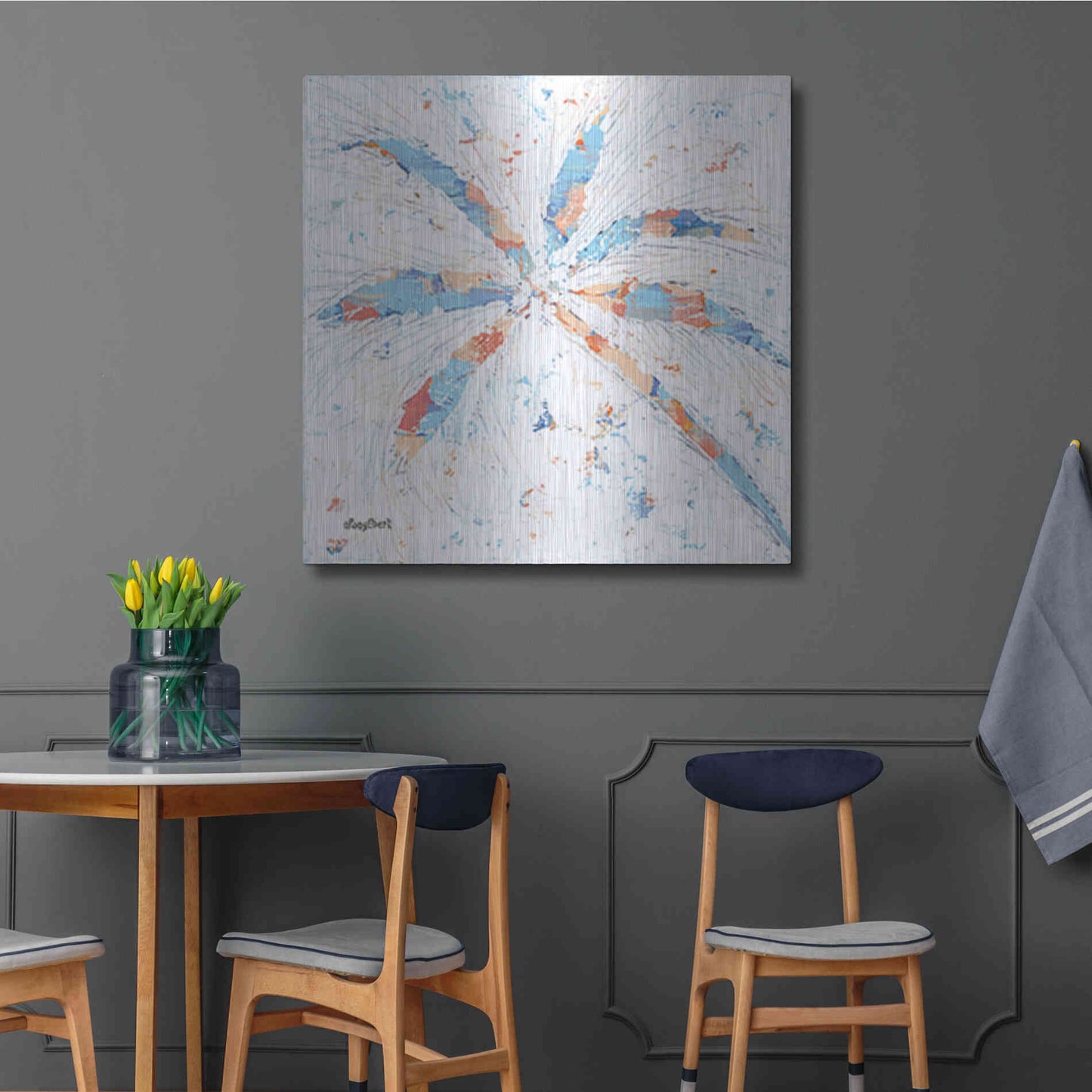 Luxe Metal Art 'Palm Tree II' by Roey Ebert, Metal Wall Art,36x36