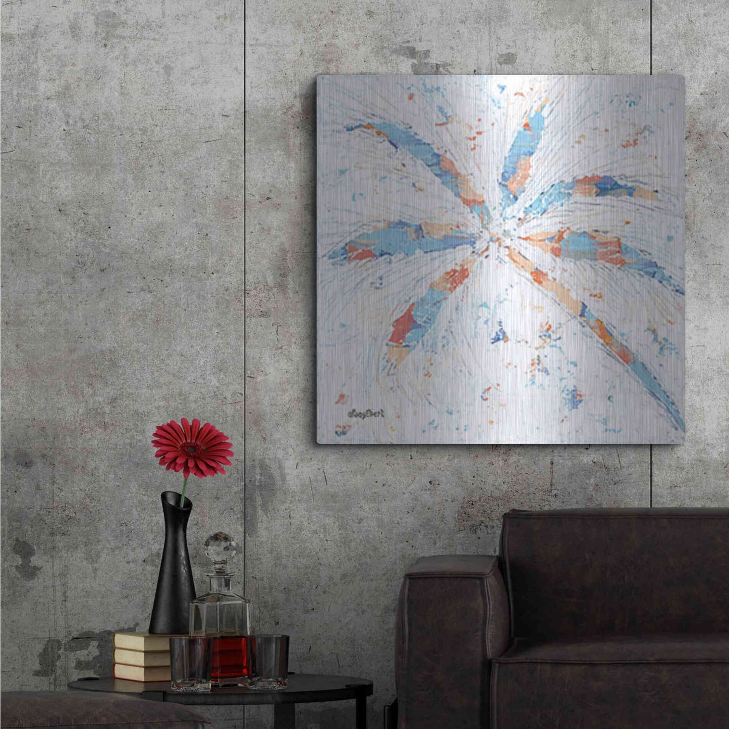 Luxe Metal Art 'Palm Tree II' by Roey Ebert, Metal Wall Art,36x36