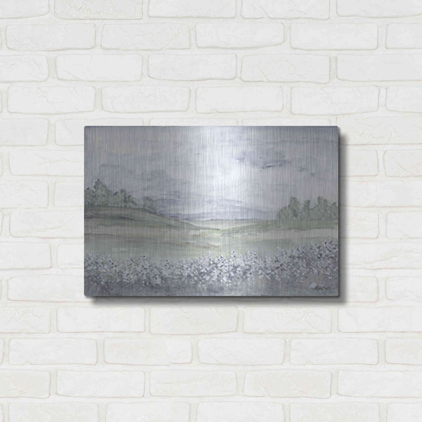 Luxe Metal Art 'Meadow' by Roey Ebert, Metal Wall Art,24x16