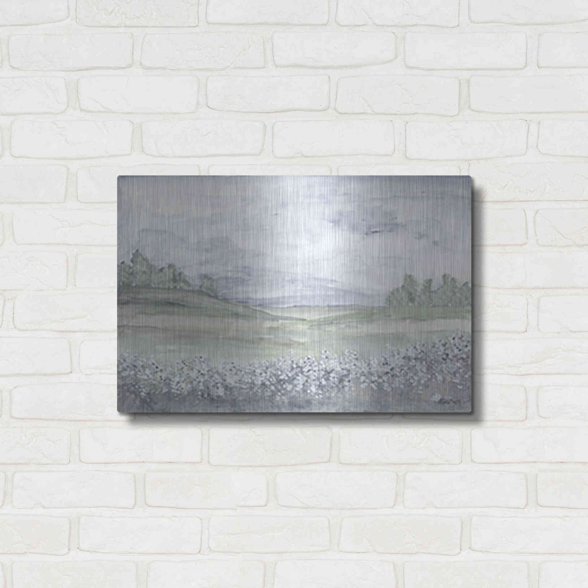 Luxe Metal Art 'Meadow' by Roey Ebert, Metal Wall Art,24x16