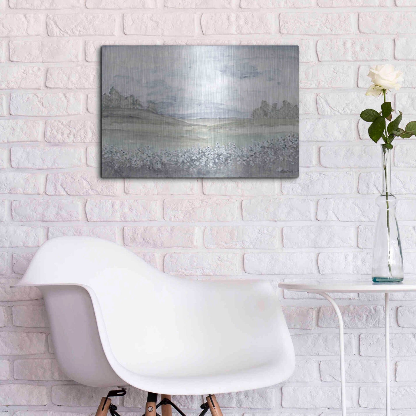 Luxe Metal Art 'Meadow' by Roey Ebert, Metal Wall Art,24x16