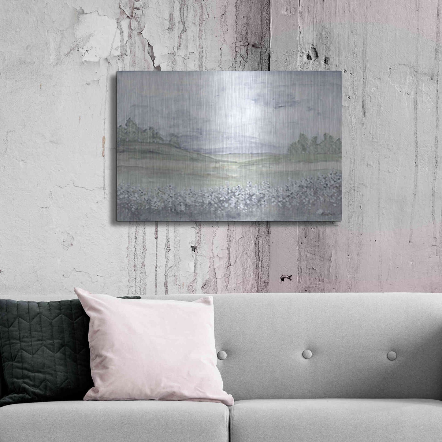 Luxe Metal Art 'Meadow' by Roey Ebert, Metal Wall Art,36x24