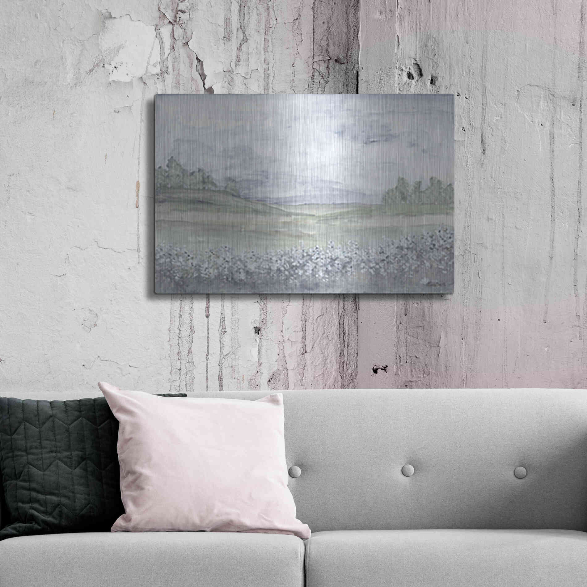 Luxe Metal Art 'Meadow' by Roey Ebert, Metal Wall Art,36x24