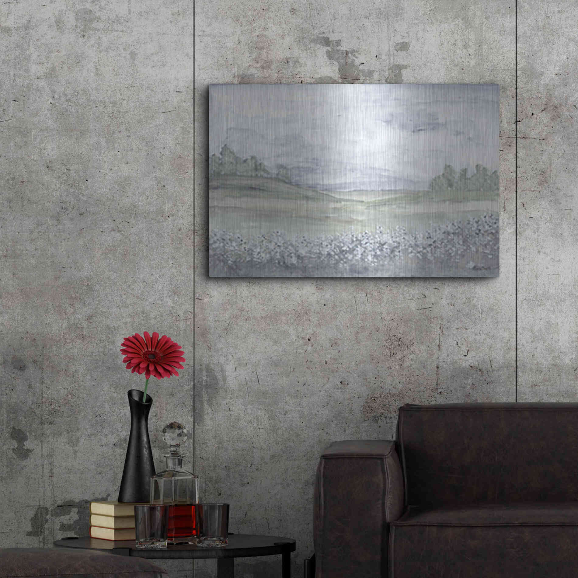 Luxe Metal Art 'Meadow' by Roey Ebert, Metal Wall Art,36x24