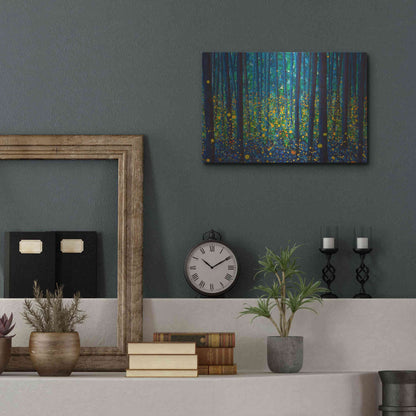 Luxe Metal Art 'Fireflies' by DB Waterman, Metal Wall Art,16x12