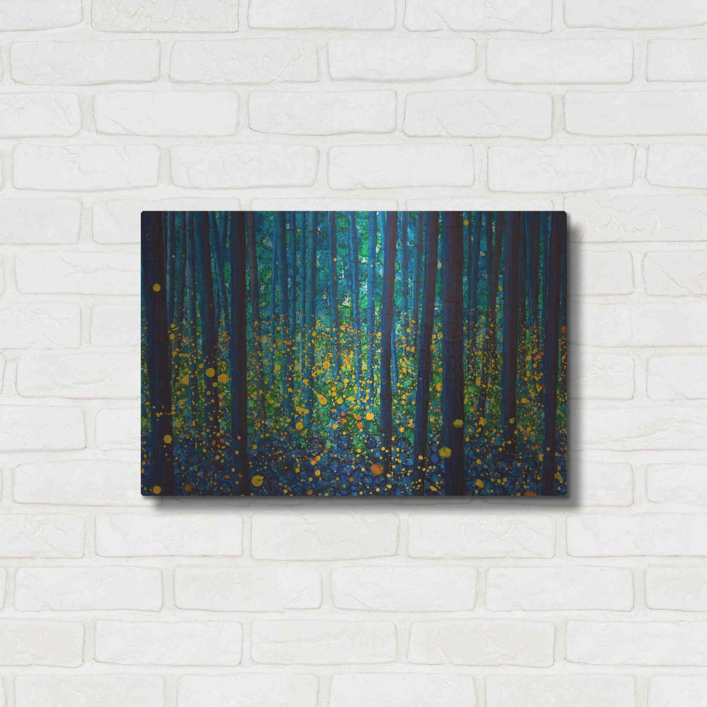 Luxe Metal Art 'Fireflies' by DB Waterman, Metal Wall Art,24x16