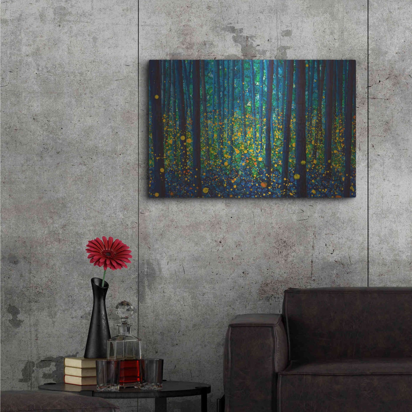 Luxe Metal Art 'Fireflies' by DB Waterman, Metal Wall Art,36x24