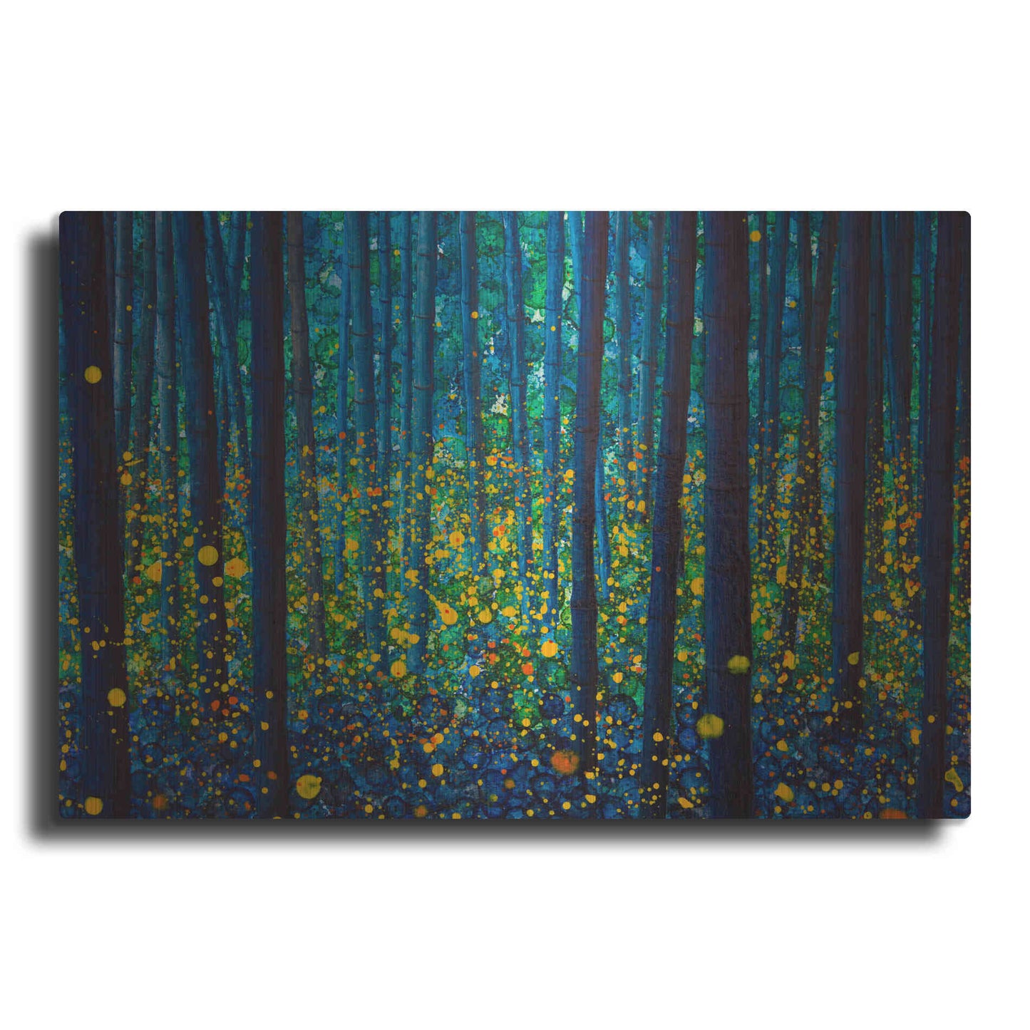 Luxe Metal Art 'Fireflies' by DB Waterman, Metal Wall Art