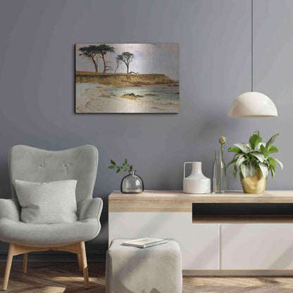 Luxe Metal Art 'Along the Coast' by Stellar Design Studio, Metal Wall Art,24x16