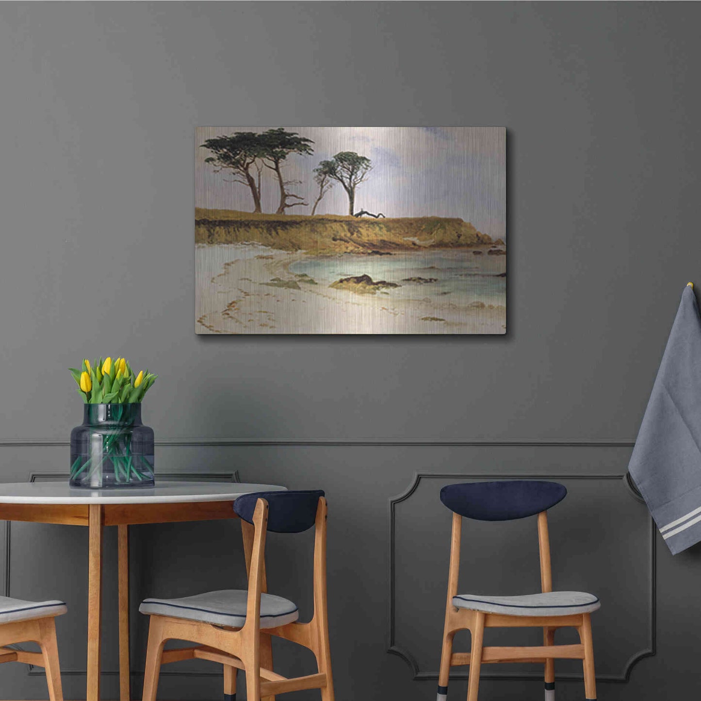 Luxe Metal Art 'Along the Coast' by Stellar Design Studio, Metal Wall Art,36x24