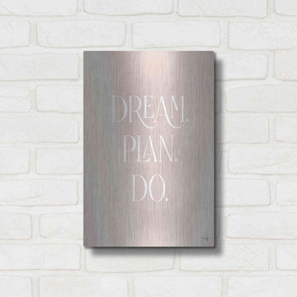 Luxe Metal Art 'Dream - Plan - Do' by Yass Naffas Designs, Metal Wall Art,12x16