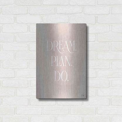 Luxe Metal Art 'Dream - Plan - Do' by Yass Naffas Designs, Metal Wall Art,16x24