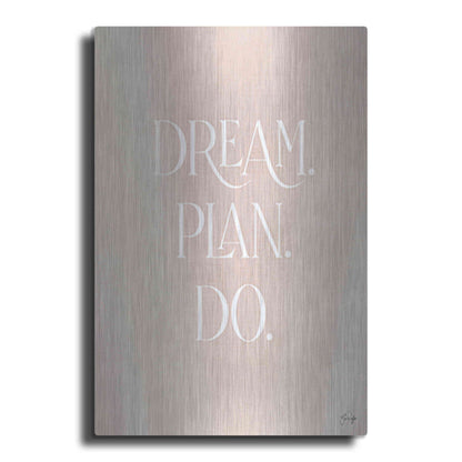 Luxe Metal Art 'Dream - Plan - Do' by Yass Naffas Designs, Metal Wall Art