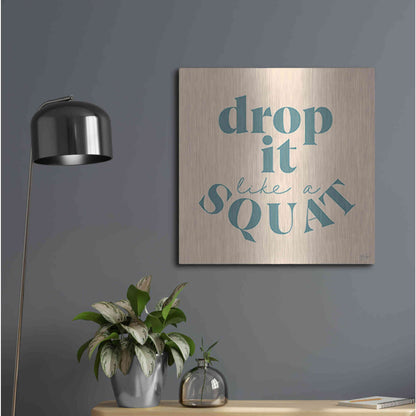 Luxe Metal Art 'Drop It Like a Squat' by Yass Naffas Designs, Metal Wall Art,24x24