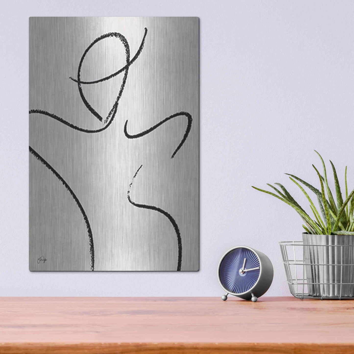 Luxe Metal Art 'Miss Carmen' by Yass Naffas Designs, Metal Wall Art,12x16