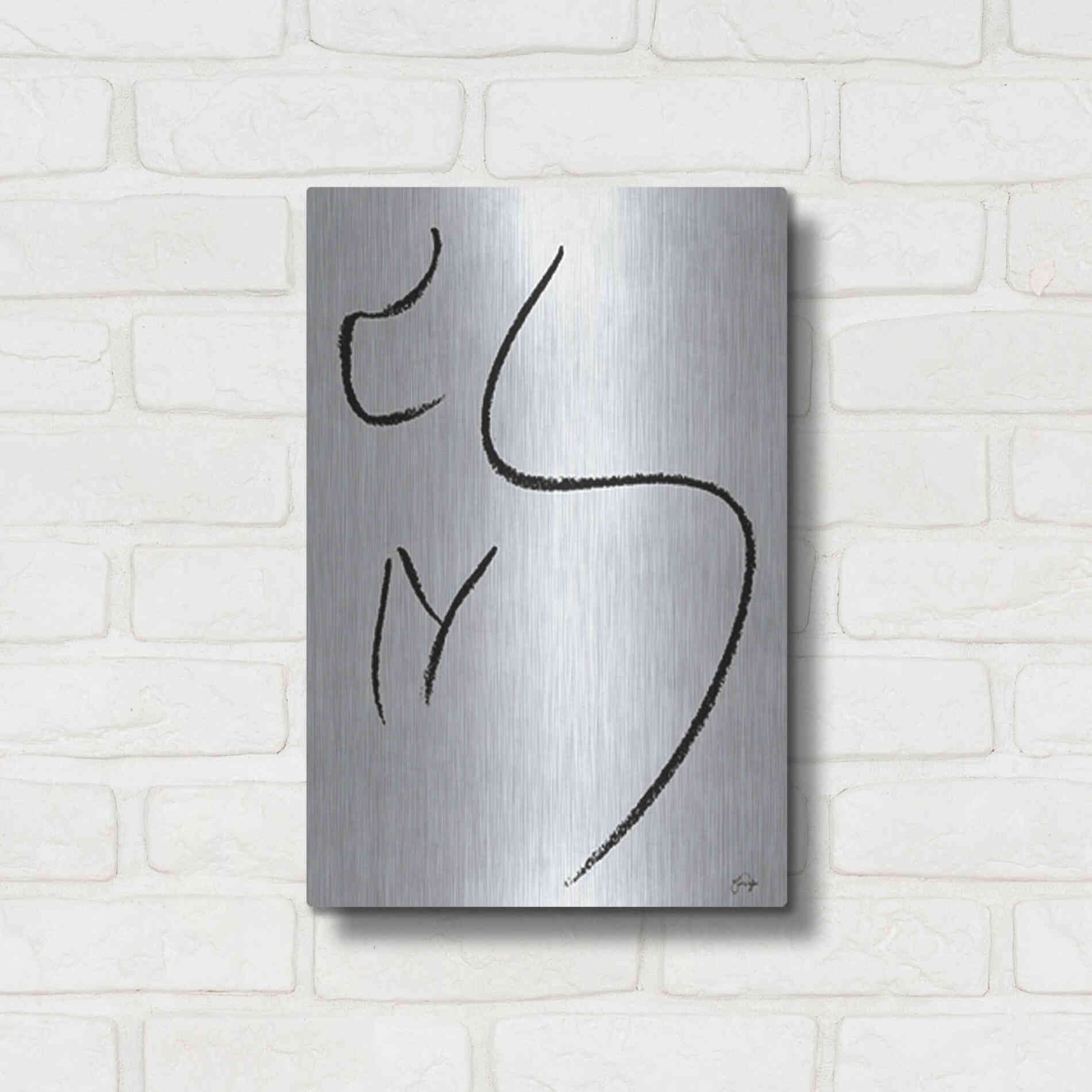 Luxe Metal Art 'Body Positive Self Love' by Yass Naffas Designs, Metal Wall Art,12x16
