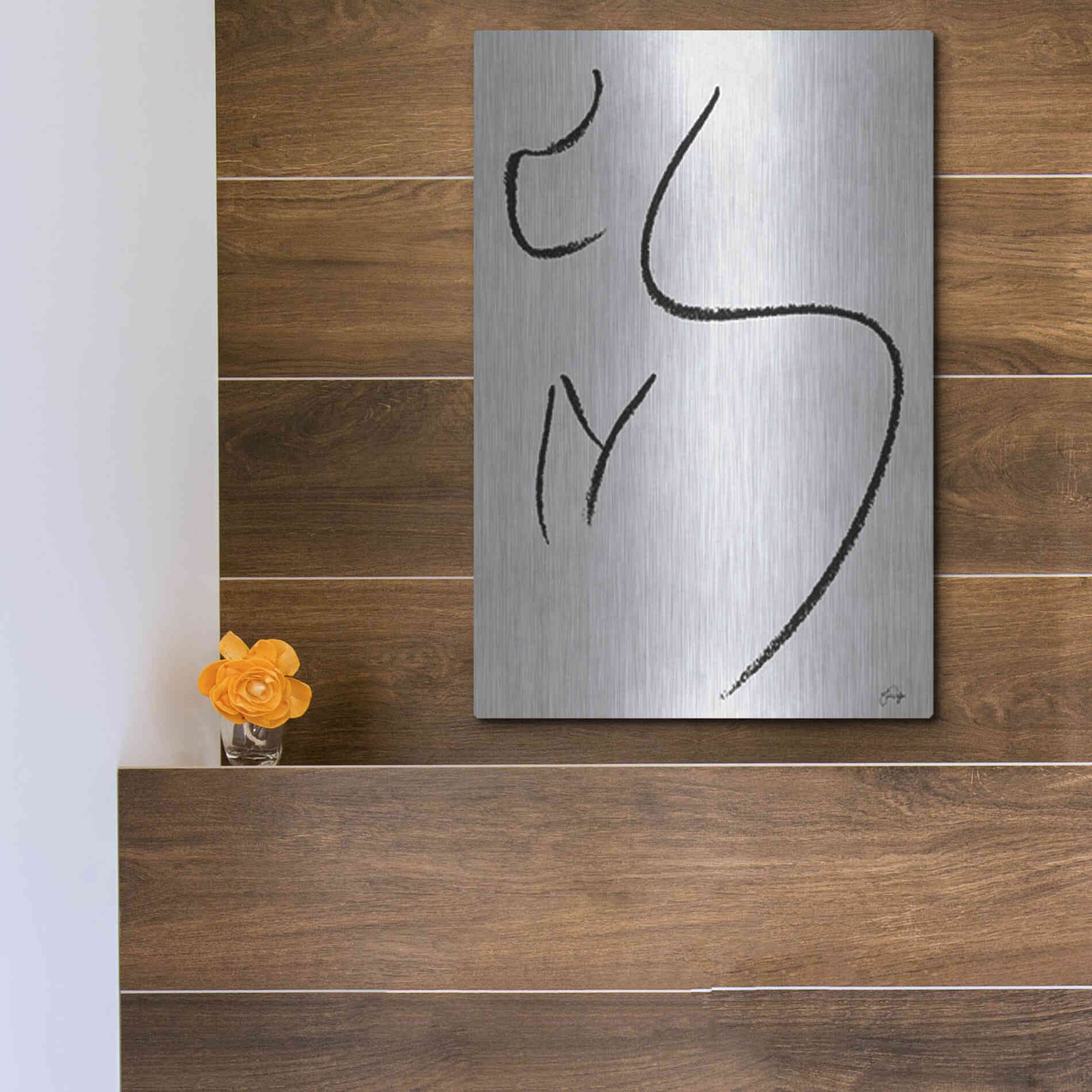 Luxe Metal Art 'Body Positive Self Love' by Yass Naffas Designs, Metal Wall Art,12x16