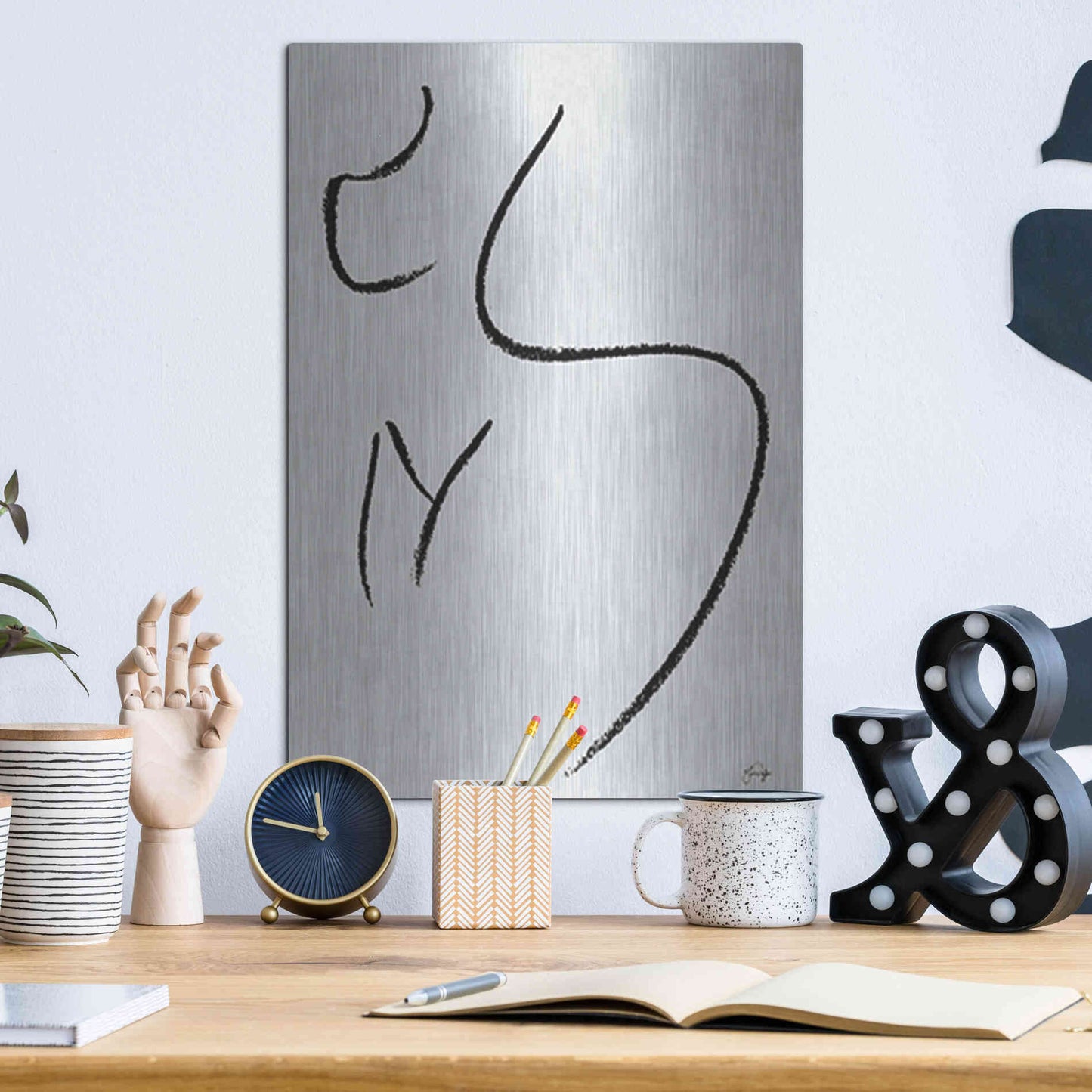 Luxe Metal Art 'Body Positive Self Love' by Yass Naffas Designs, Metal Wall Art,12x16