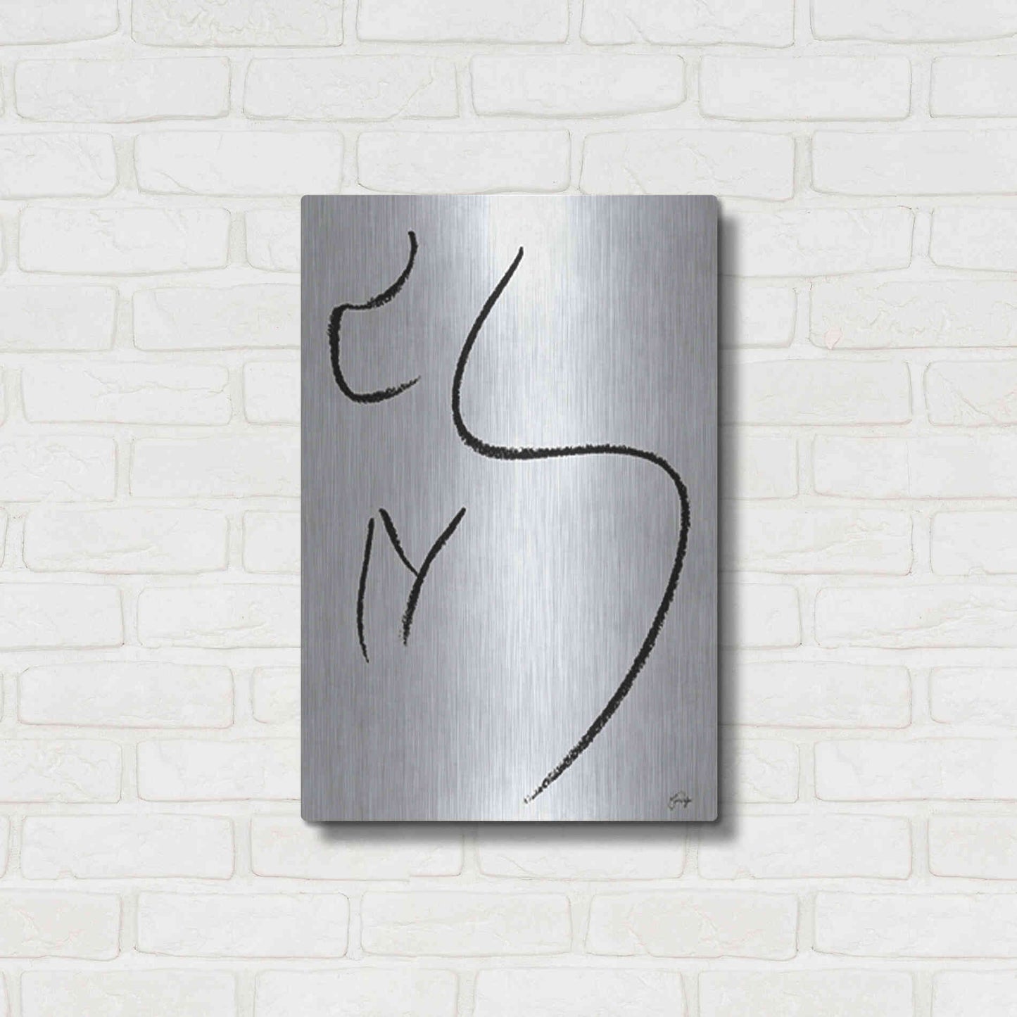 Luxe Metal Art 'Body Positive Self Love' by Yass Naffas Designs, Metal Wall Art,16x24