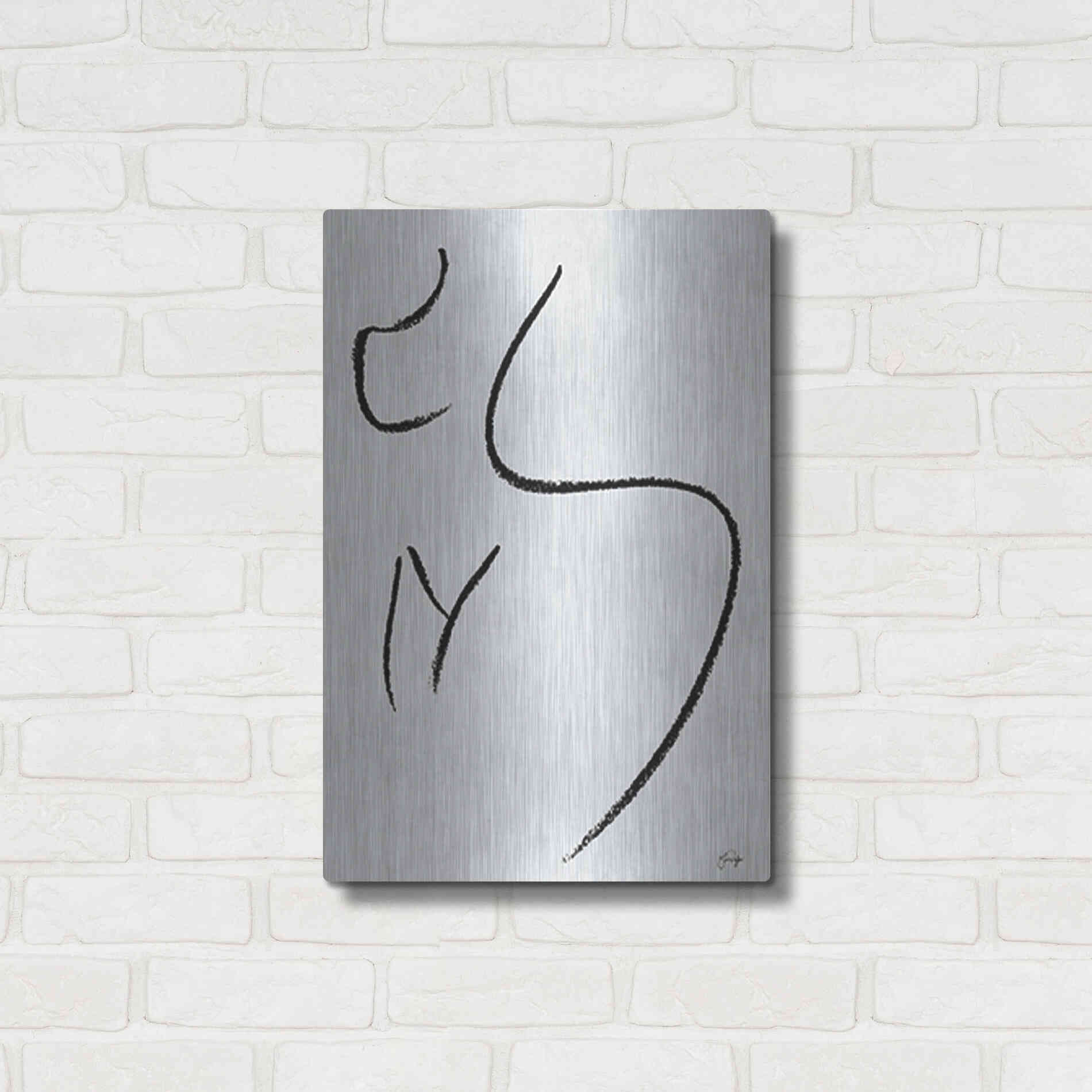 Luxe Metal Art 'Body Positive Self Love' by Yass Naffas Designs, Metal Wall Art,16x24