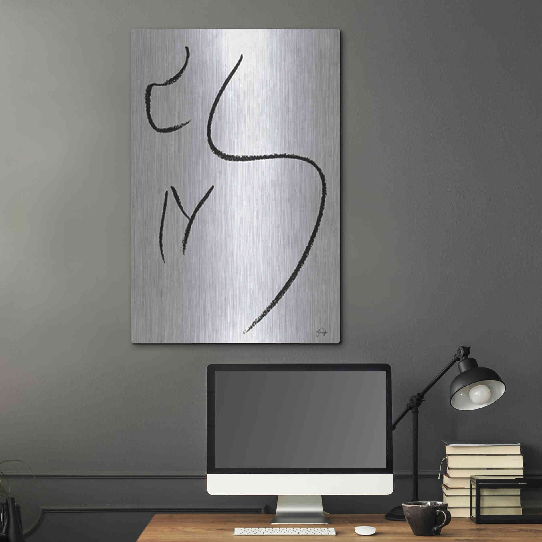 Luxe Metal Art 'Body Positive Self Love' by Yass Naffas Designs, Metal Wall Art,24x36