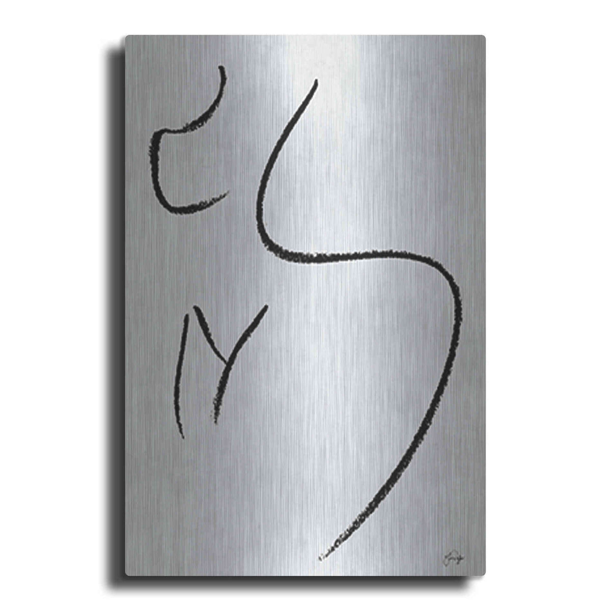 Luxe Metal Art 'Body Positive Self Love' by Yass Naffas Designs, Metal Wall Art