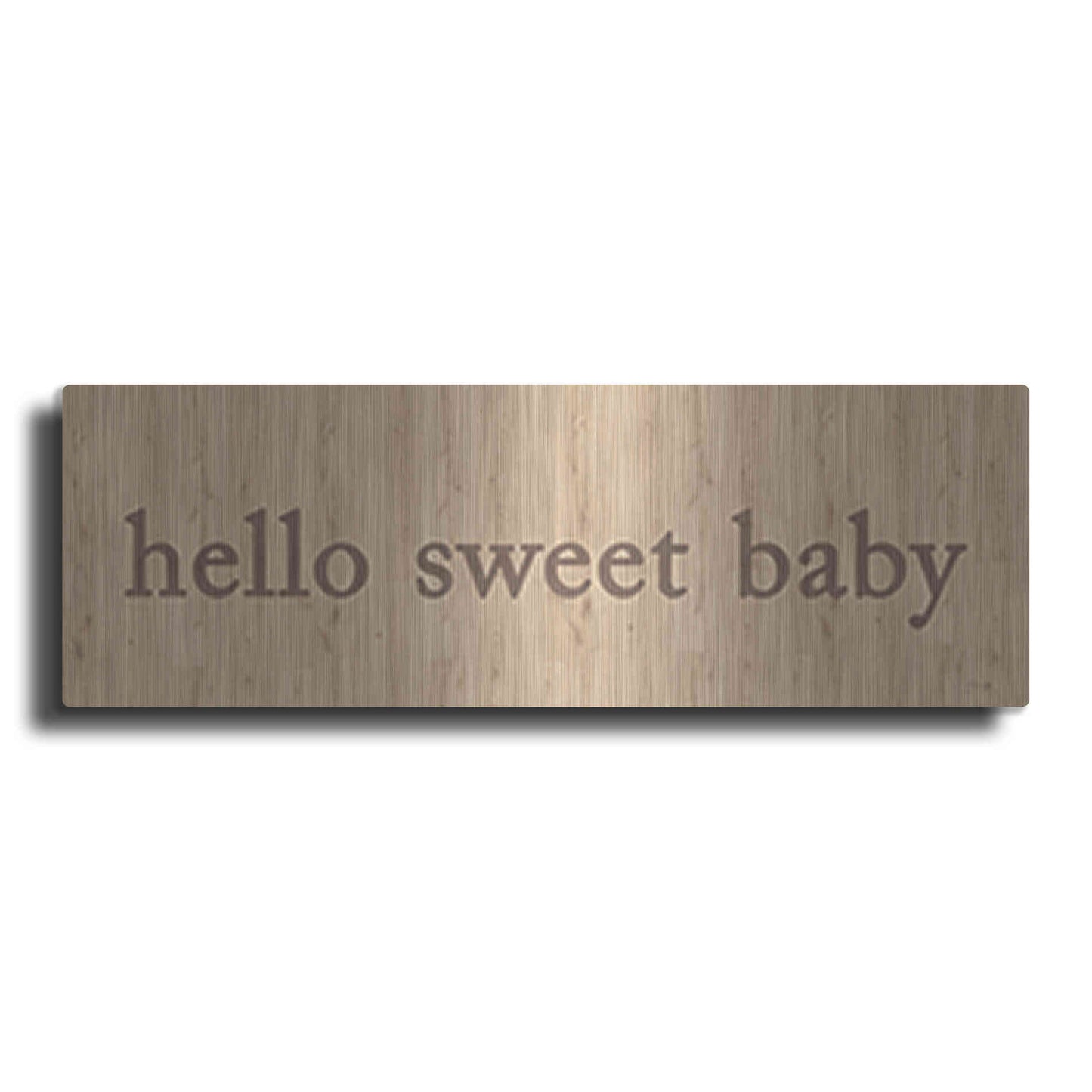 Luxe Metal Art 'Hello Sweet Baby' by Yass Naffas Designs, Metal Wall Art