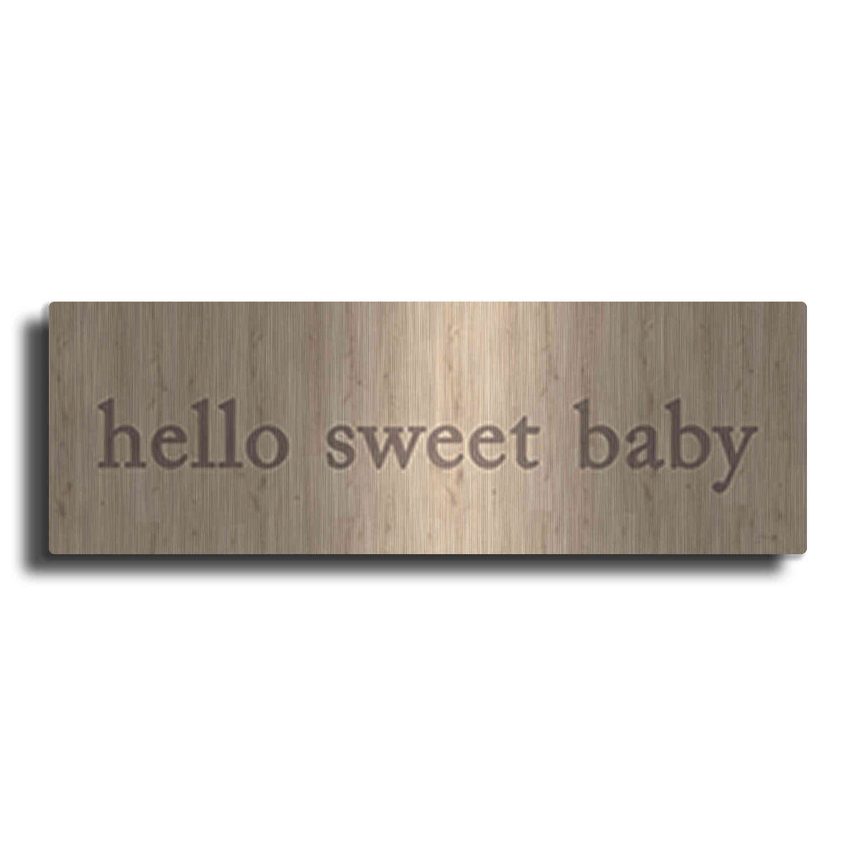Luxe Metal Art 'Hello Sweet Baby' by Yass Naffas Designs, Metal Wall Art