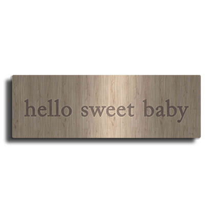 Luxe Metal Art 'Hello Sweet Baby' by Yass Naffas Designs, Metal Wall Art