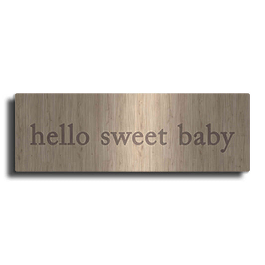 Luxe Metal Art 'Hello Sweet Baby' by Yass Naffas Designs, Metal Wall Art